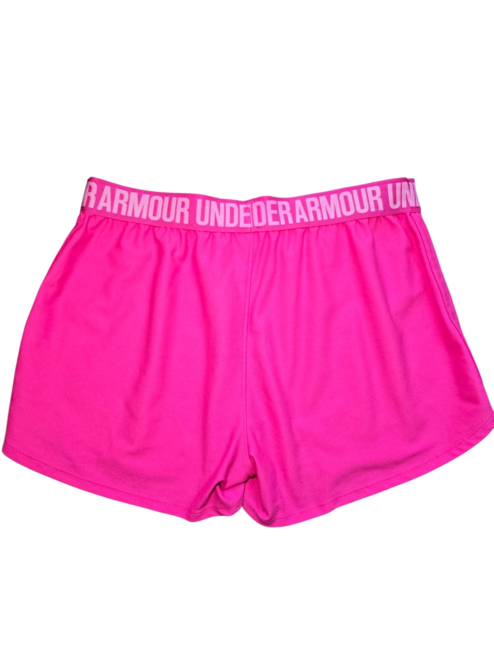 Women's Under Armour Hot Pink Athletic Shorts - Picture 4 of 8